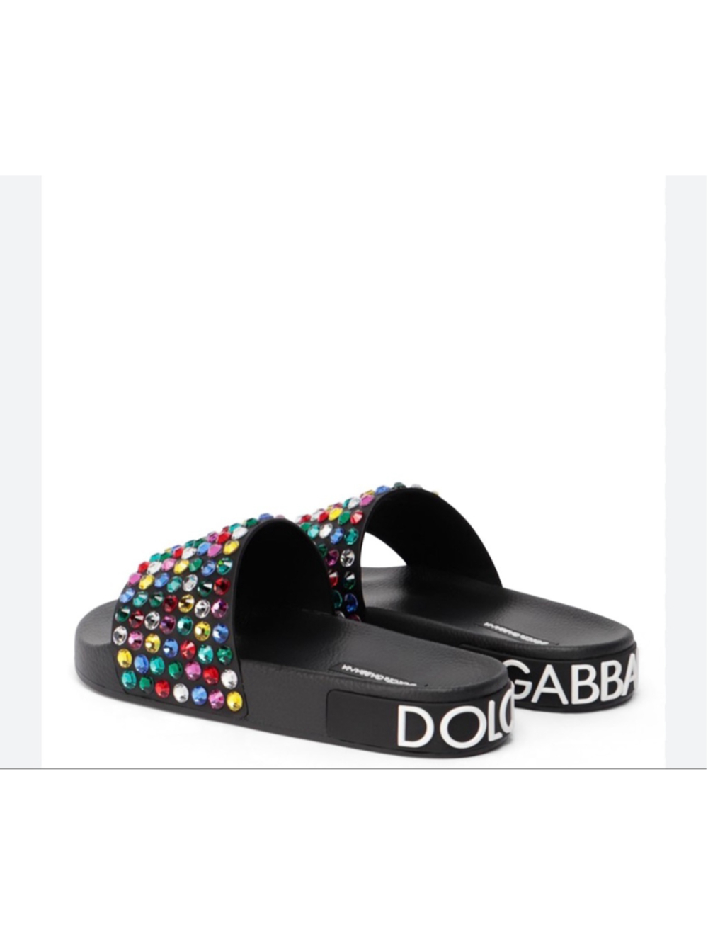 Dolce Gabbana| Beaded Pool Slides| NWT| $538 Retail| Size 40 - Picture 4 of 5